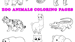 Coloring book animals printable