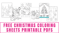 Christmas coloring books free