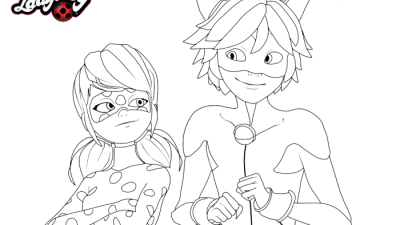 Miraculous ladybug coloring book